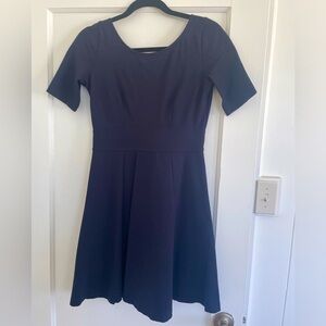 Women’s - J Crew Navy Fit n Flare Dress, Size 0